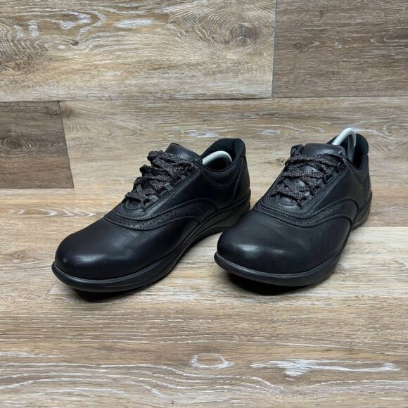 SAS Walk Easy Black Leather Walking Shoe Men’s Size 11.5 - Picture 1 of 7